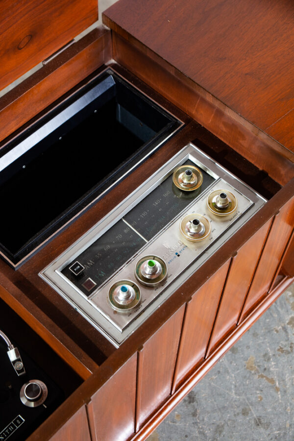 Mid Century Modern Stereo Console Record Player Zenith Serviced Hifi Radio Wood - Image 11