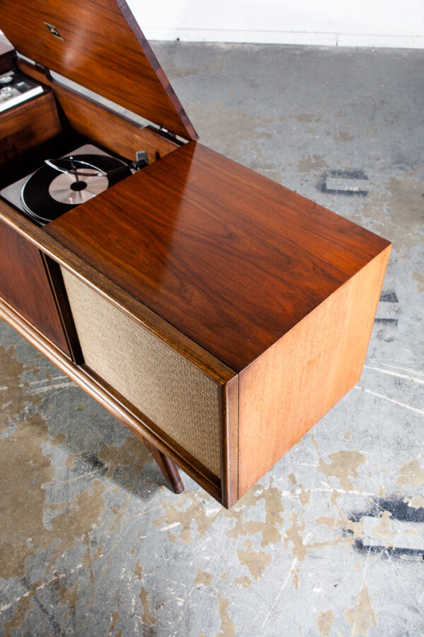 Mid Century Modern Stereo Console Record Player RCA Victor Serviced Hifi Radio M - Image 4