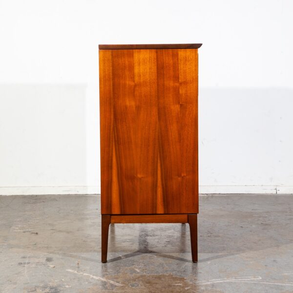 Mid Century Modern Highboy Dresser Walnut LA Period furniture 5 Drawer Chest Mcm - Image 9