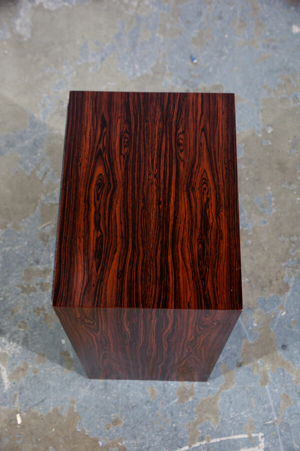 Mid Century Danish Modern Speakers Set 3435 Ferguson Thorns Brazilian Rosewood - Image 4