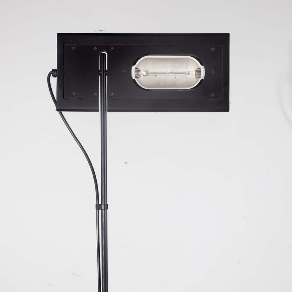 Mid Century Modern Floor Lamp Italiana Luce Mario Barbaglia Duna Light Black NM - Image 7