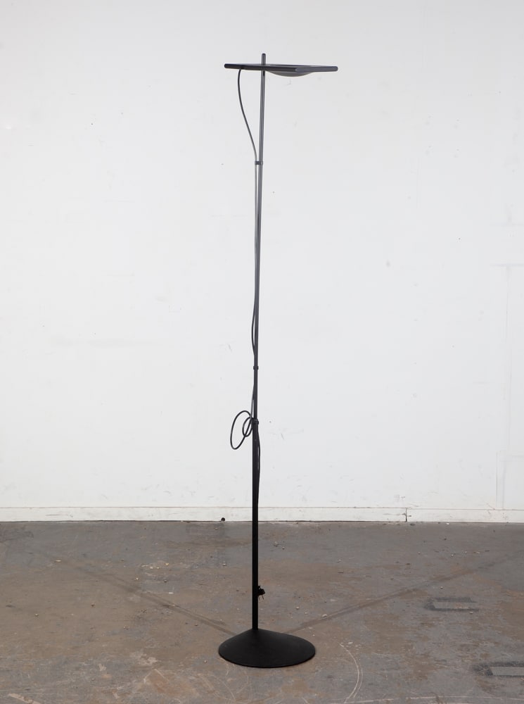 Mid Century Modern Floor Lamp Italiana Luce Mario Barbaglia Duna Light Black NM - Image 3