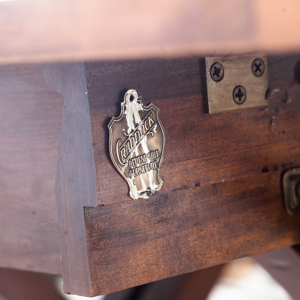 Mid Century Modern Dining Table Drop Leaf Craddock Danish Walnut Restored - Image 10