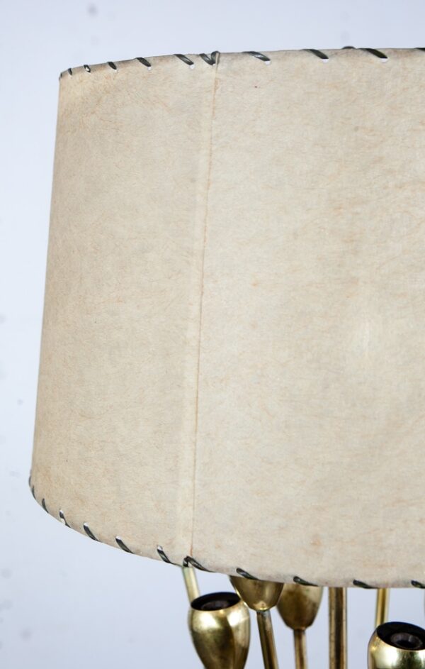 Mid Century Modern Table Lamp Sputnik Atomic Brass Solid Metal Light Shade Gold - Image 10