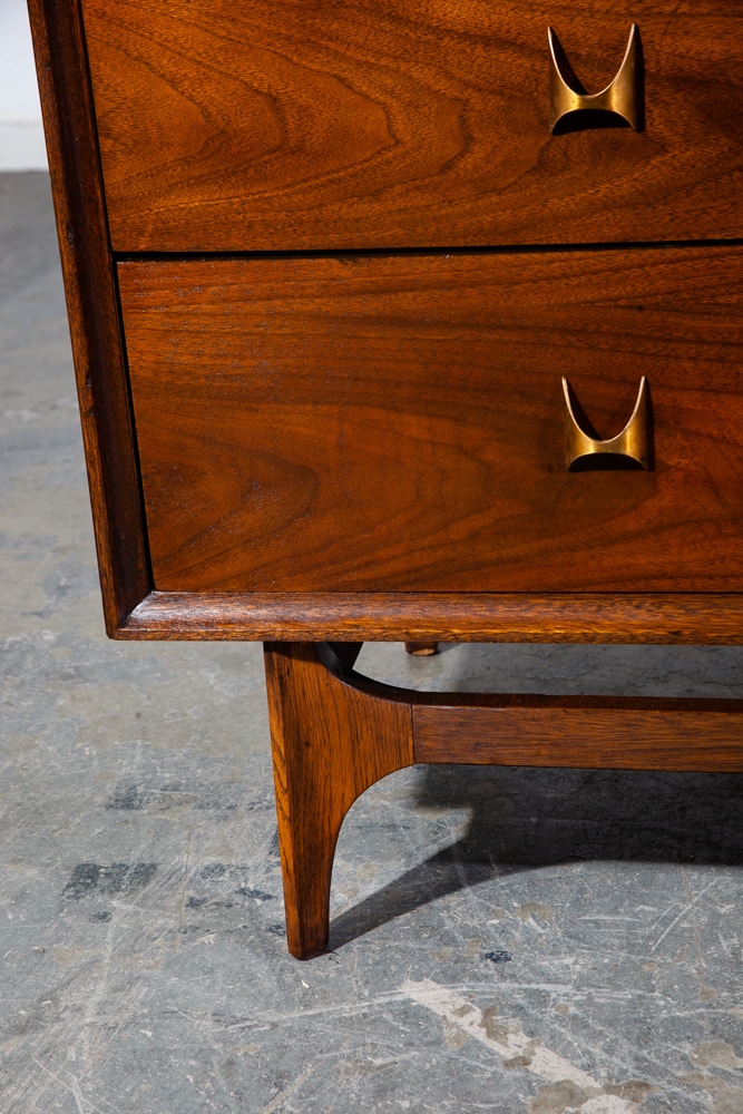 Mid Century Modern Dresser Credenza Broyhill Brasilia Vintage Danish 9 Drawer M+ - Image 7