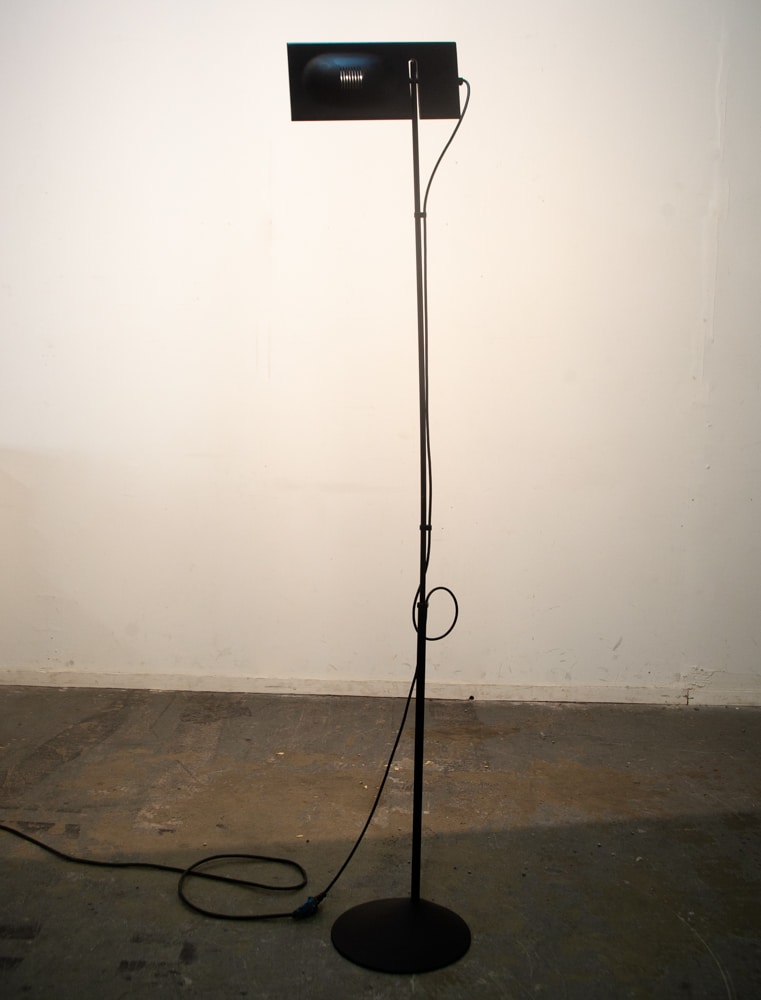 Mid Century Modern Floor Lamp Italiana Luce Mario Barbaglia Duna Light Black NM - Image 8