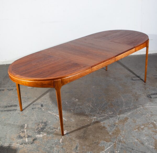 Mid Century Modern Dining Table Oval Expanding Table Lane Rhythm Walnut leaf x2 - Image 7