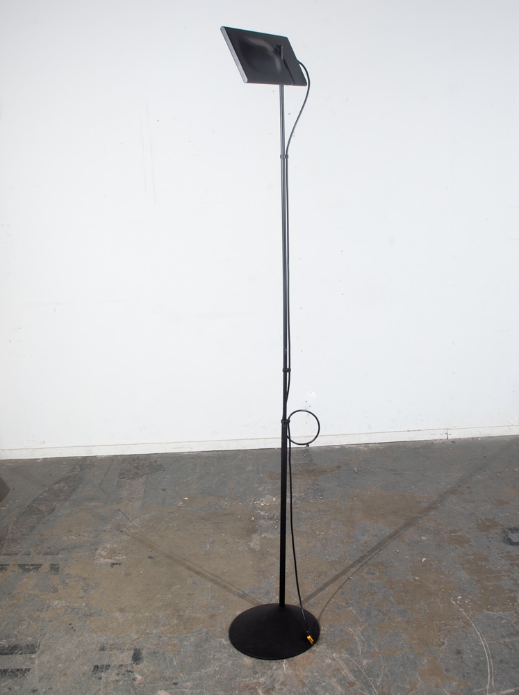 Mid Century Modern Floor Lamp Italiana Luce Mario Barbaglia Duna Light Black NM - Image 2