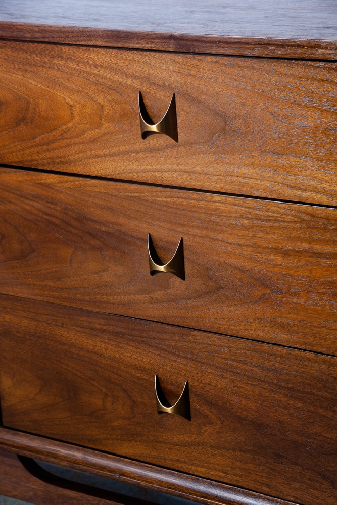 Mid Century Modern Dresser Credenza Broyhill Brasilia Vintage Danish 9 Drawer M+ - Image 8