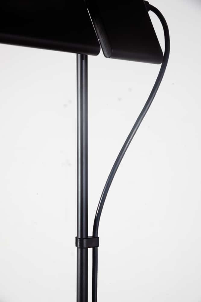 Mid Century Modern Floor Lamp Italiana Luce Mario Barbaglia Duna Light Black NM - Image 5