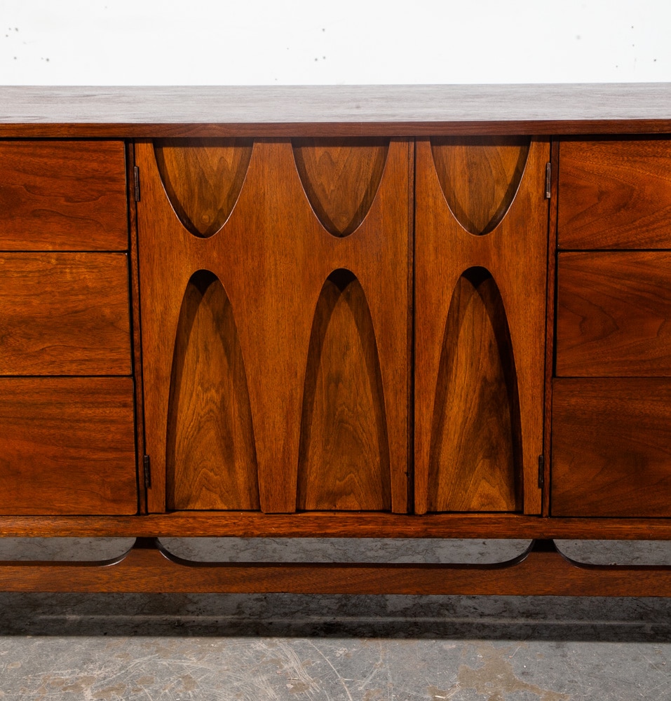 Mid Century Modern Dresser Credenza Broyhill Brasilia Vintage Danish 9 Drawer M+ - Image 6