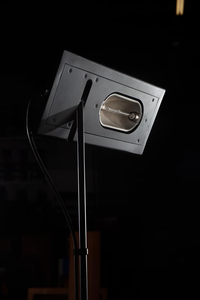 Mid Century Modern Floor Lamp Italiana Luce Mario Barbaglia Duna Light Black NM - Image 4