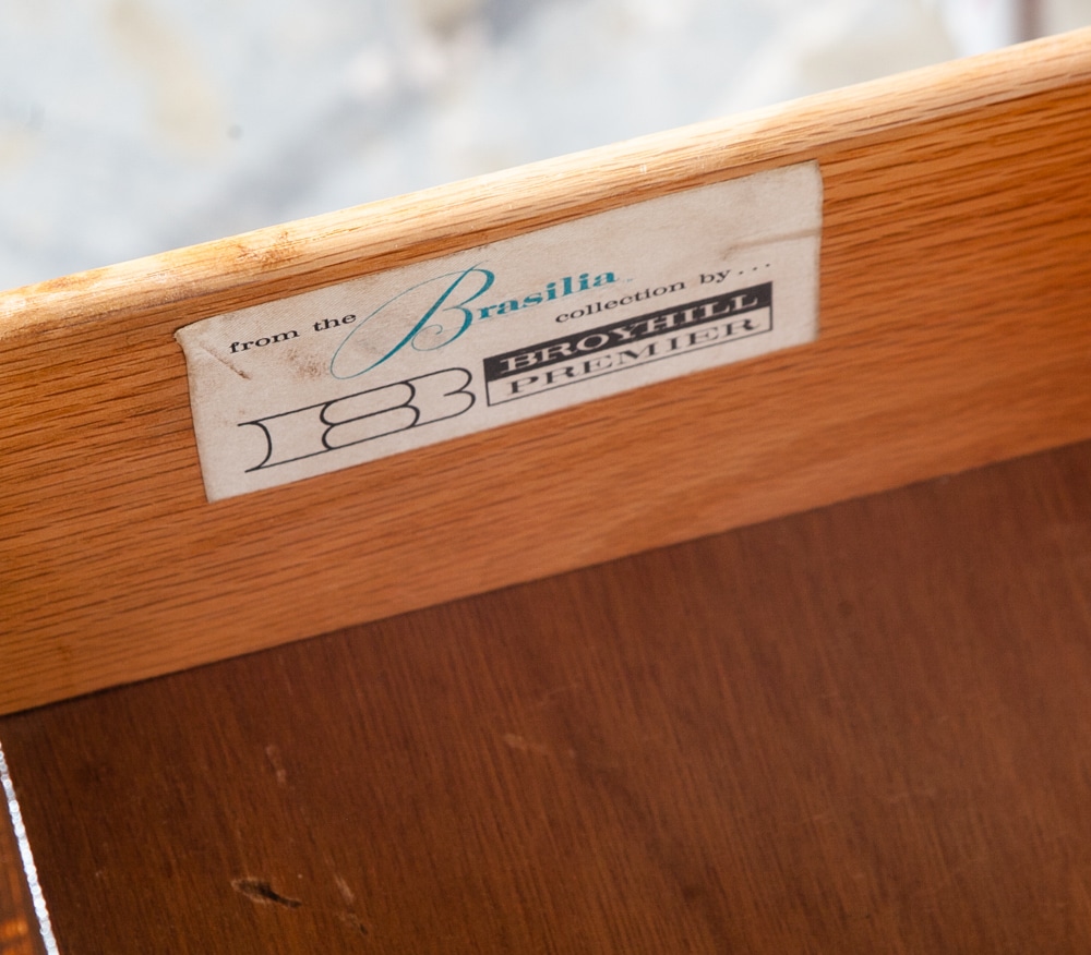 Mid Century Modern Dresser Credenza Broyhill Brasilia Vintage Danish 9 Drawer M+ - Image 12
