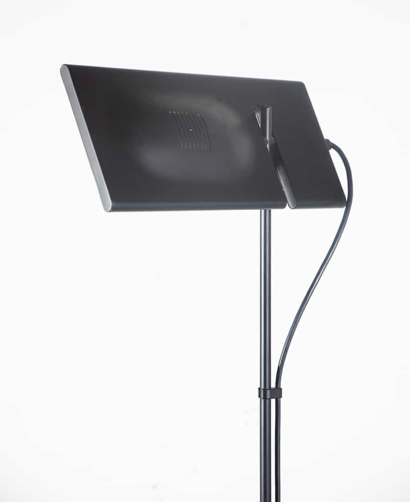 Mid Century Modern Floor Lamp Italiana Luce Mario Barbaglia Duna Light Black NM
