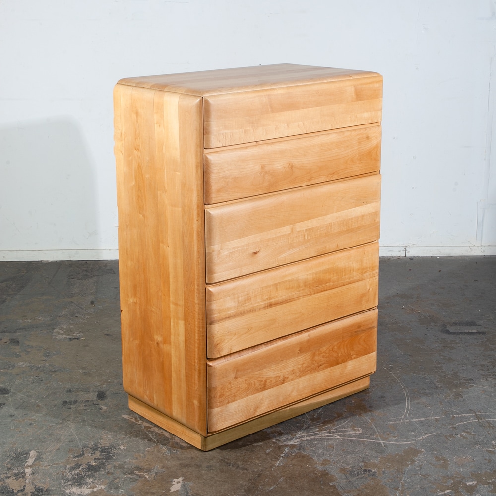 Mid Century Modern Highboy Dresser Solid Maple Russel Wright Heywood Wakefield - Image 9