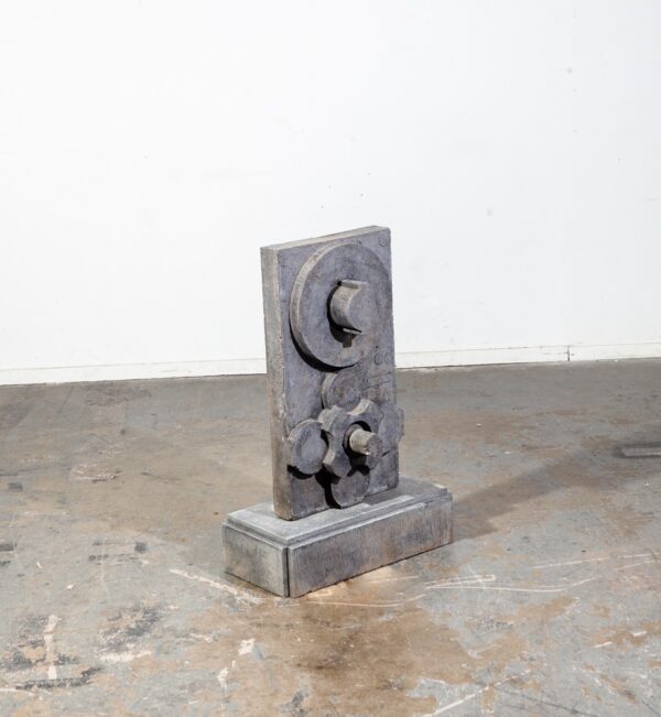 Mid Century Modern Sculpture Original Art Contemporary Abstract Studio Large Grey - Image 5