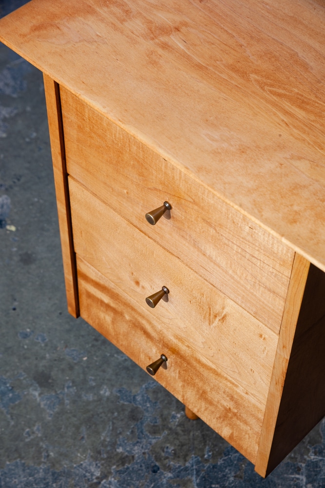 Mid Century Modern Desk Executive Office Paul Mccobb Planner Group Restored Mcm Blonde Solid Maple Danish - Image 7