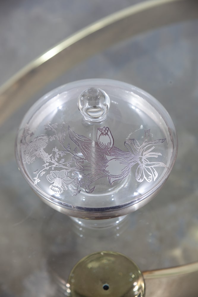 Mid Century Modern Glassware Barware Dorothy Thorpe Silver Lined 35 pc Set Mcm - Image 5