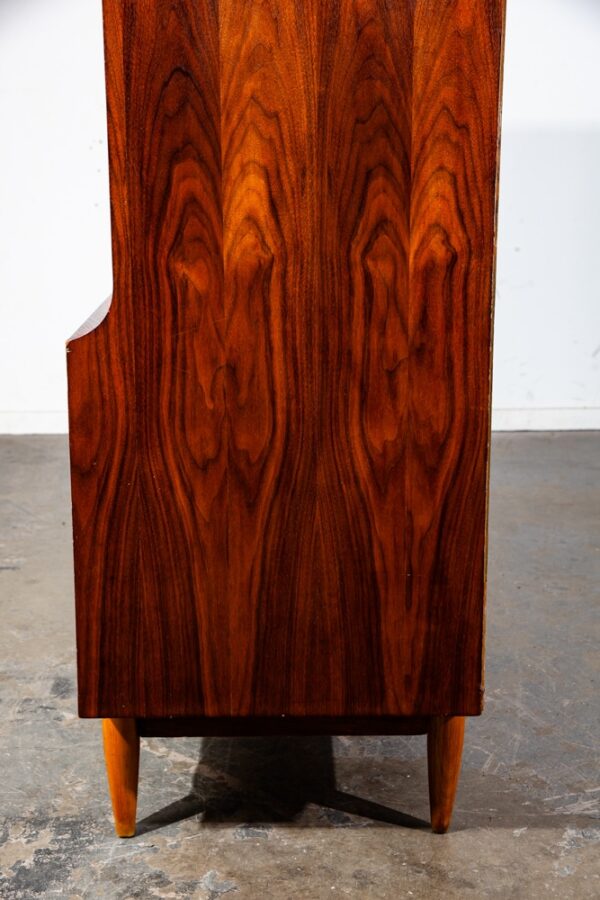 Mid Century Modern Dresser Highboy 5 Drawer Walnut Broyhill Drexel High Danish - Image 11