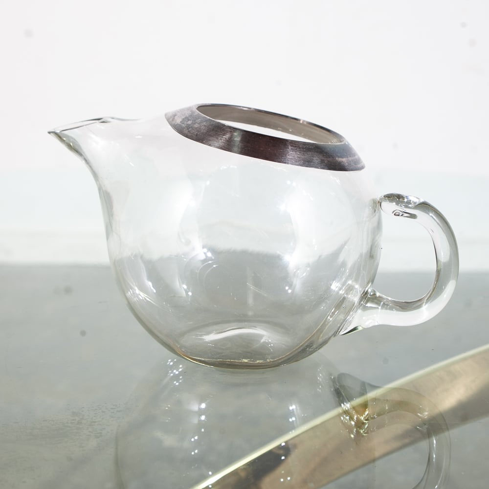 Mid Century Modern Glassware Barware Dorothy Thorpe Silver Lined 35 pc Set Mcm - Image 7