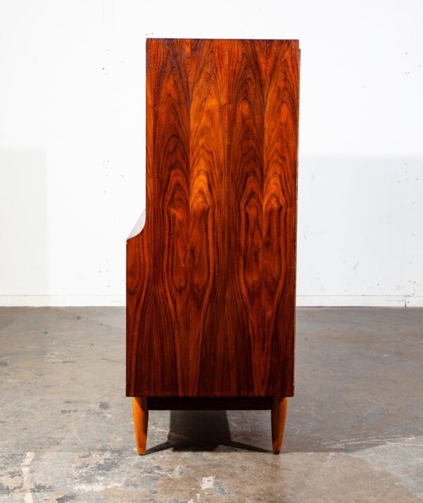 Mid Century Modern Dresser Highboy 5 Drawer Walnut Broyhill Drexel High Danish - Image 3