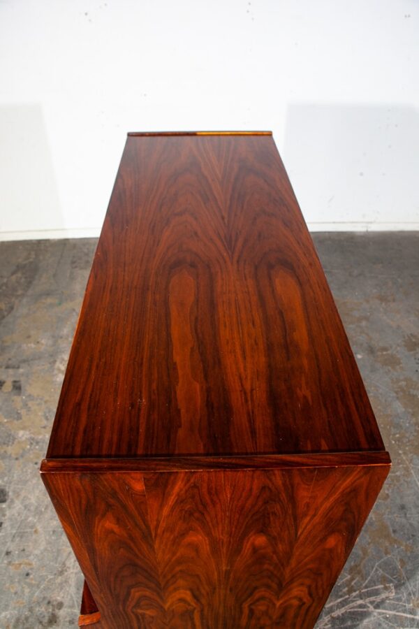 Mid Century Modern Dresser Highboy 5 Drawer Walnut Broyhill Drexel High Danish - Image 10