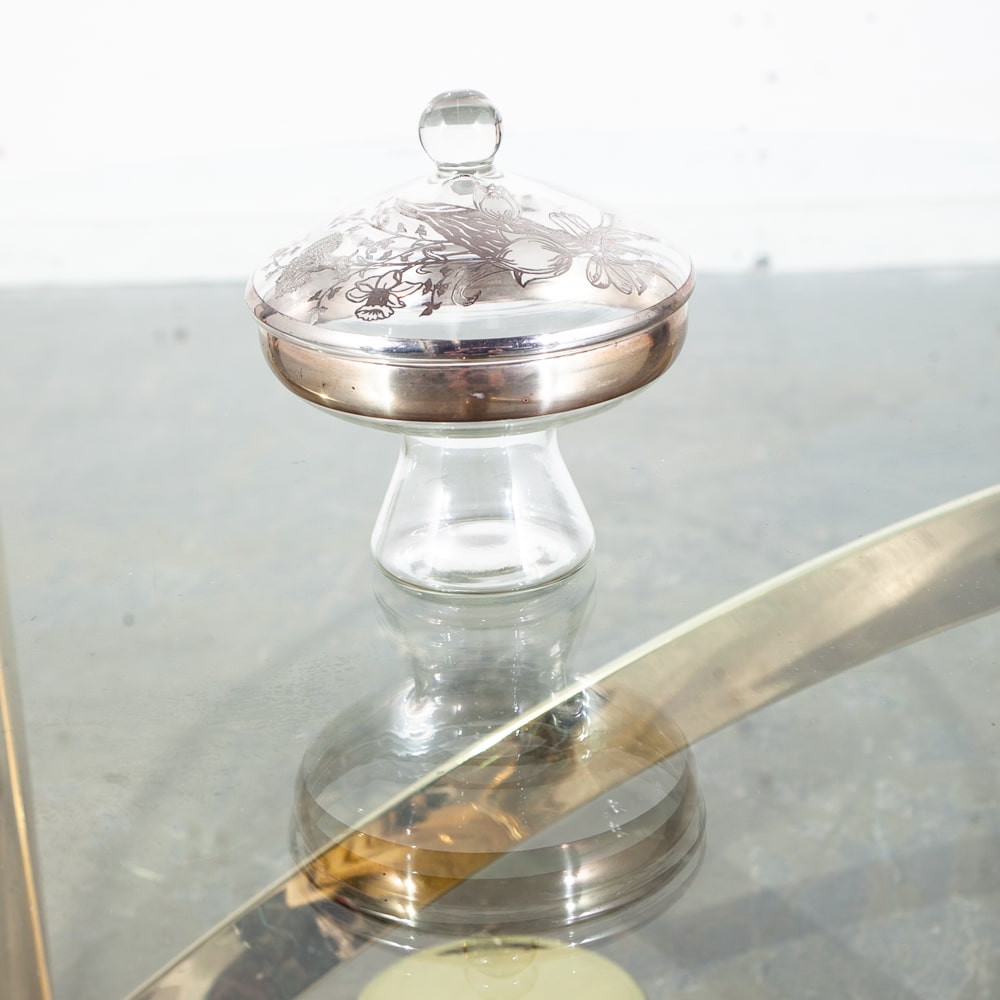 Mid Century Modern Glassware Barware Dorothy Thorpe Silver Lined 35 pc Set Mcm - Image 4