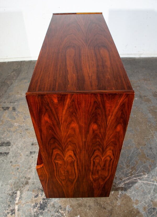 Mid Century Modern Dresser Highboy 5 Drawer Walnut Broyhill Drexel High Danish - Image 4