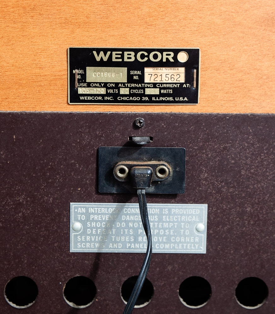 Mid Century Modern Stereo Console Webcor Coronet Record player Hifi Compact Mcm - Image 9