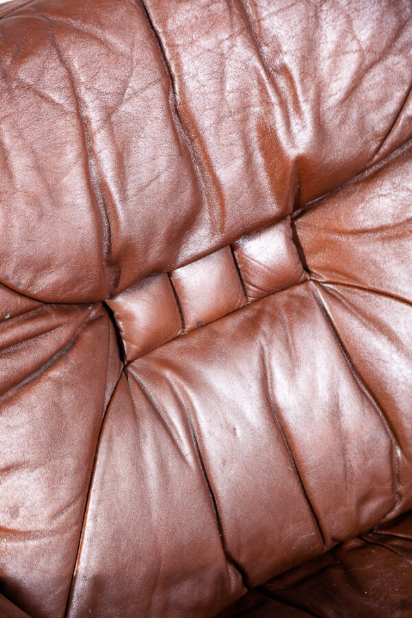 Mid Century Danish Modern Lounge Chair Brown Leather Ingmar Relling Westnofa Arm - Image 11