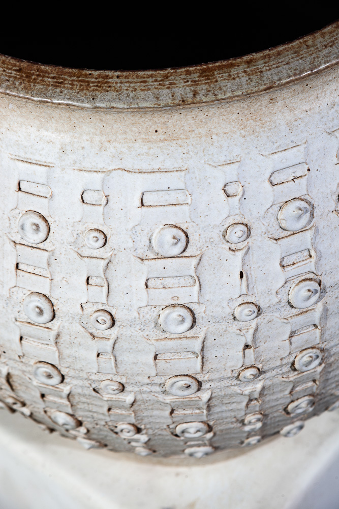 Mid Century Modern Planter Pot Bob Kinzie Architectural Pottery White Studio Mcm - Image 6