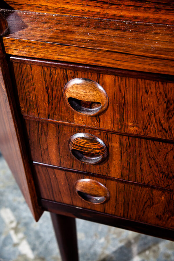 Mid Century Danish Modern Corner Cabinet Unit Brazilian Rosewood Bar Mcm Denmark - Image 11