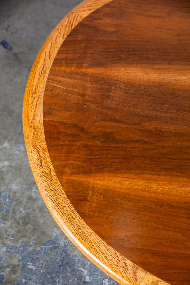 Mid Century Modern Coffee Table Kidney Walnut Lane Perception X Base Danish Mcm - Image 8