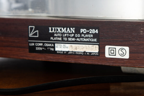 Mid Century Modern Record Player Luxman PD 284 Turntable Rosewood Ortofon 30 Mcm 50hz European - Image 12