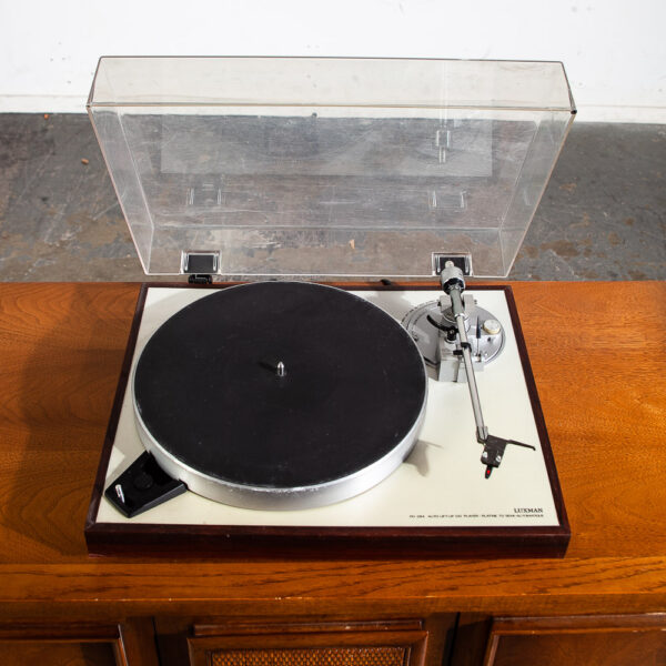 Mid Century Modern Record Player Luxman PD 284 Turntable Rosewood Ortofon 30 Mcm 50hz European - Image 2