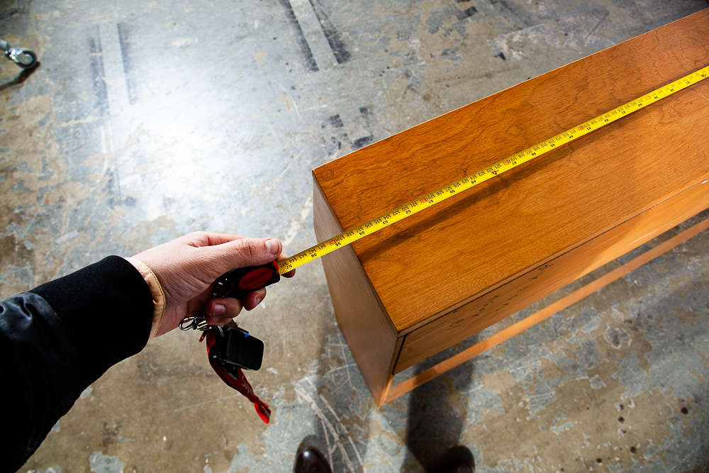 Mid Century Modern Headboard Full Bed Frame Birch Conant Ball Blonde Storage Mcm - Image 8