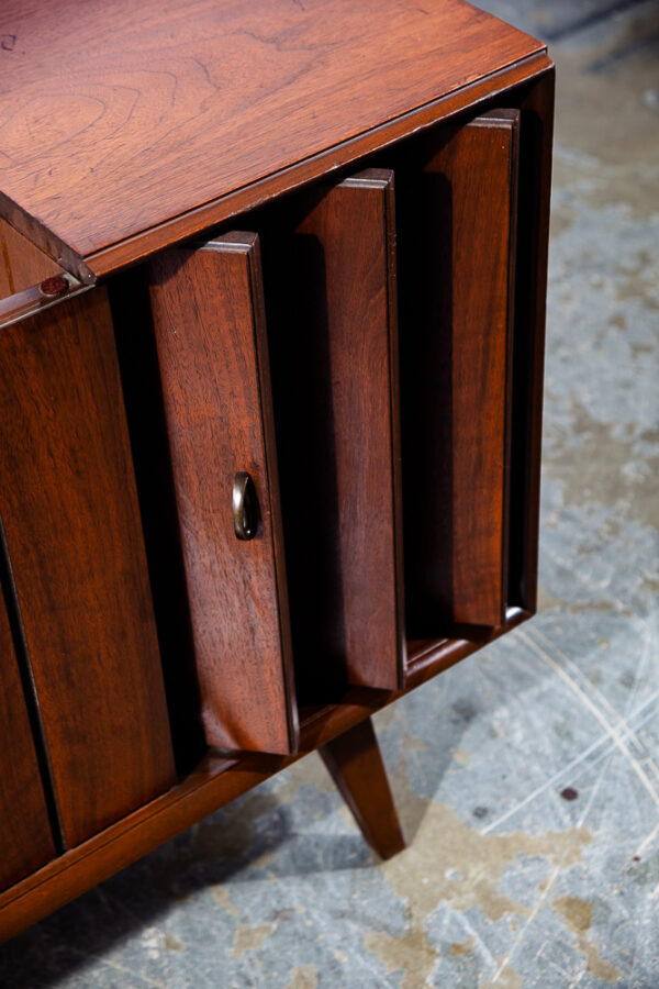 Mid Century Modern Stereo Console Record Player Zenith Serviced Hifi Radio Wood - Image 9
