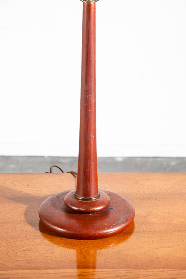 Mid Century Danish Modern Table Lamp Solid Teak Vintage Lighting Light Denmark - Image 7