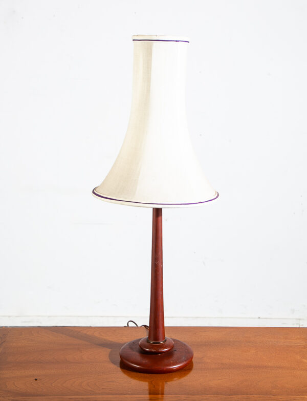 Mid Century Danish Modern Table Lamp Solid Teak Vintage Lighting Light Denmark