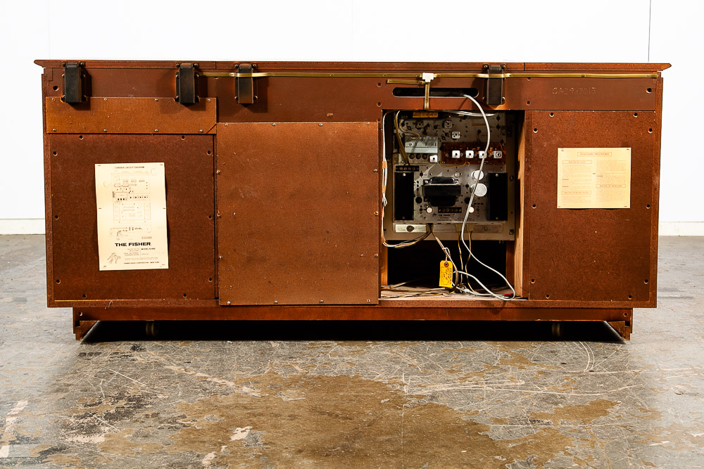 Mid Century Modern Stereo Console Credenza Fisher Statesman Radio Record Player - Image 7