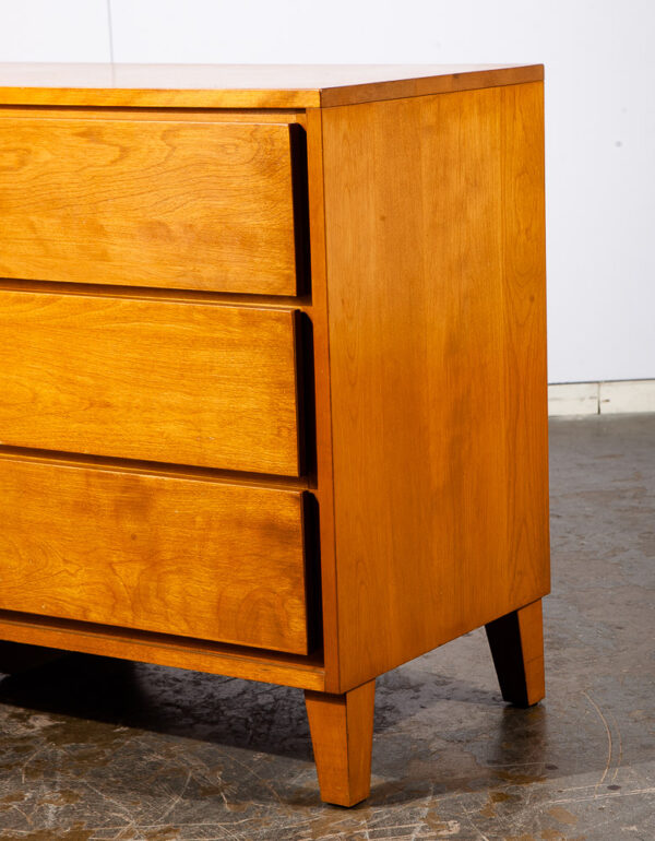 Mid Century Modern Dresser 6 Drawer Conant Ball Leslie Diamond Blonde Vintage - Image 5