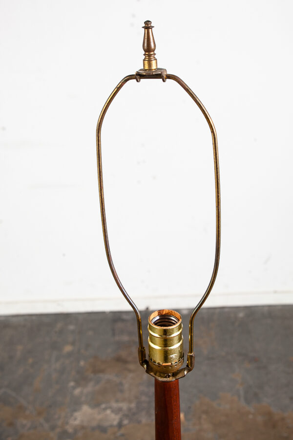 Mid Century Danish Modern Table Lamp Solid Teak Vintage Lighting Light Denmark - Image 6