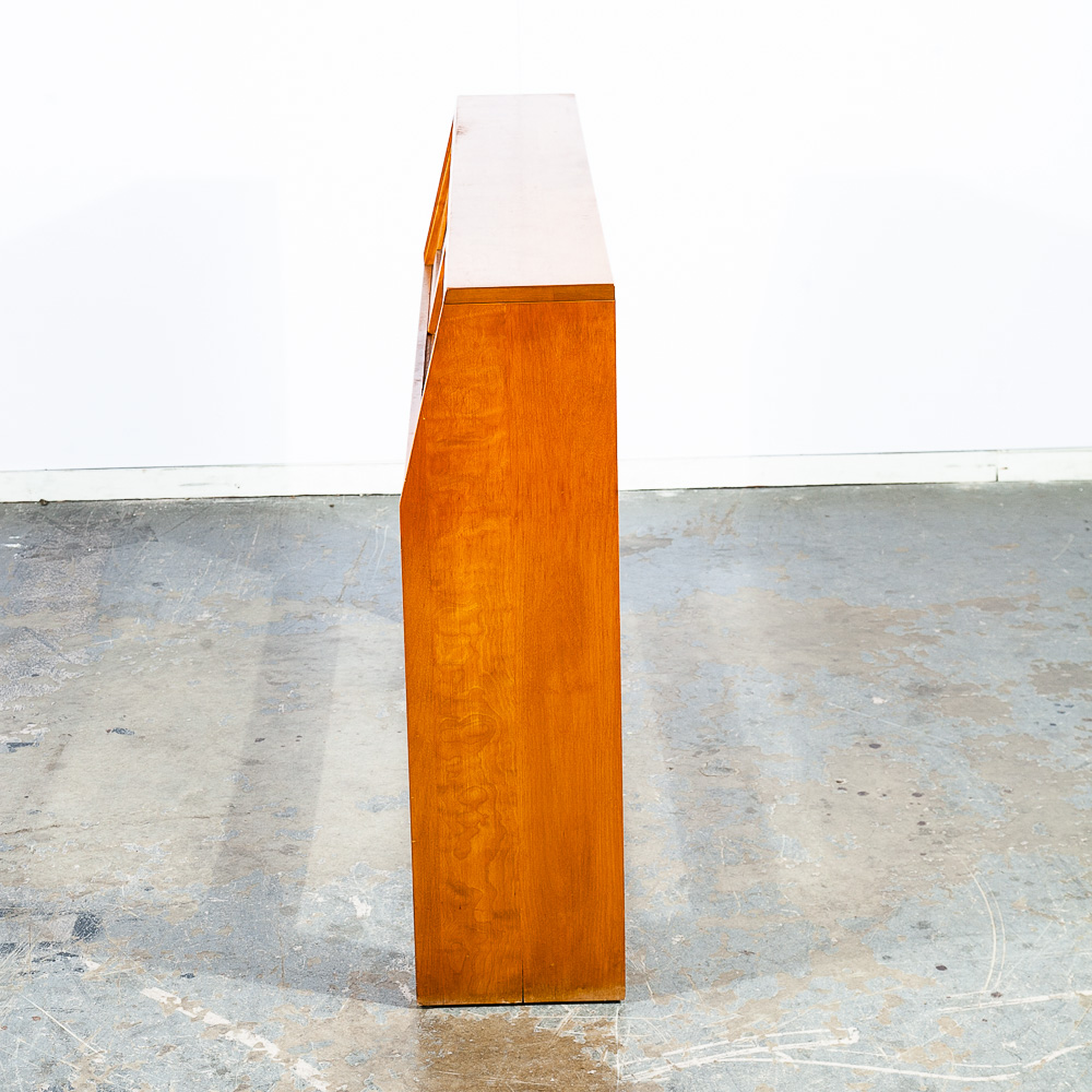 Mid Century Modern Headboard Full Bed Frame Birch Conant Ball Blonde Storage Mcm - Image 9