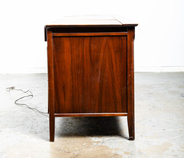 Mid Century Modern Stereo Console RCA Victor Record Player Radio Walnut Working - Image 3