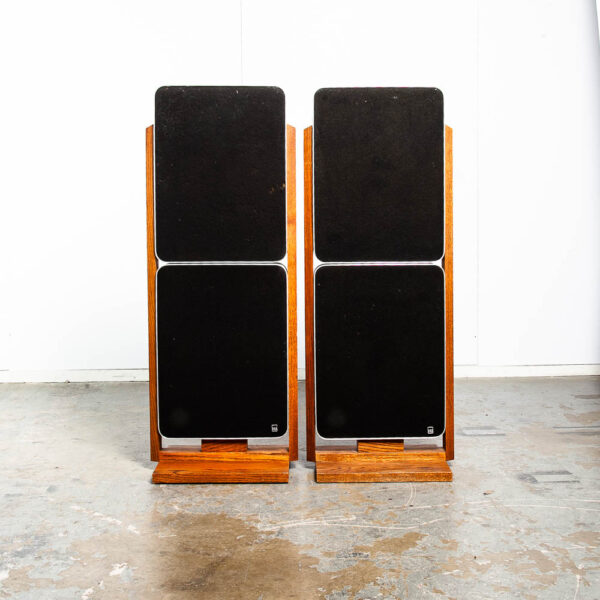 Mid Century Modern Speakers Planar BES D120 Geostatic Vintage Working Bertagni - Image 3