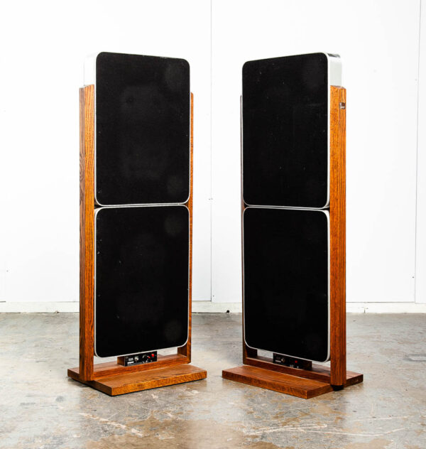 Mid Century Modern Speakers Planar BES D120 Geostatic Vintage Working Bertagni - Image 4