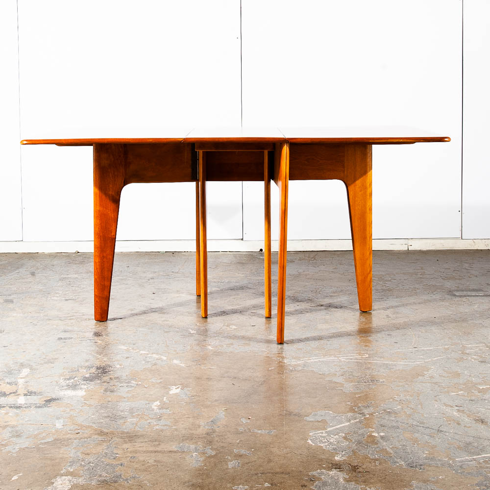 Mid Century Modern Dining Table M166 Solid Maple Drop Leaf Heywood Wakefield Mcm - Image 5