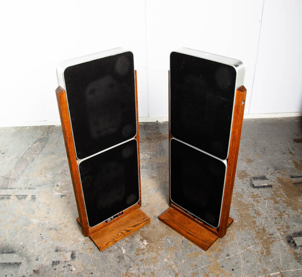 Mid Century Modern Speakers Planar BES D120 Geostatic Vintage Working Bertagni - Image 8