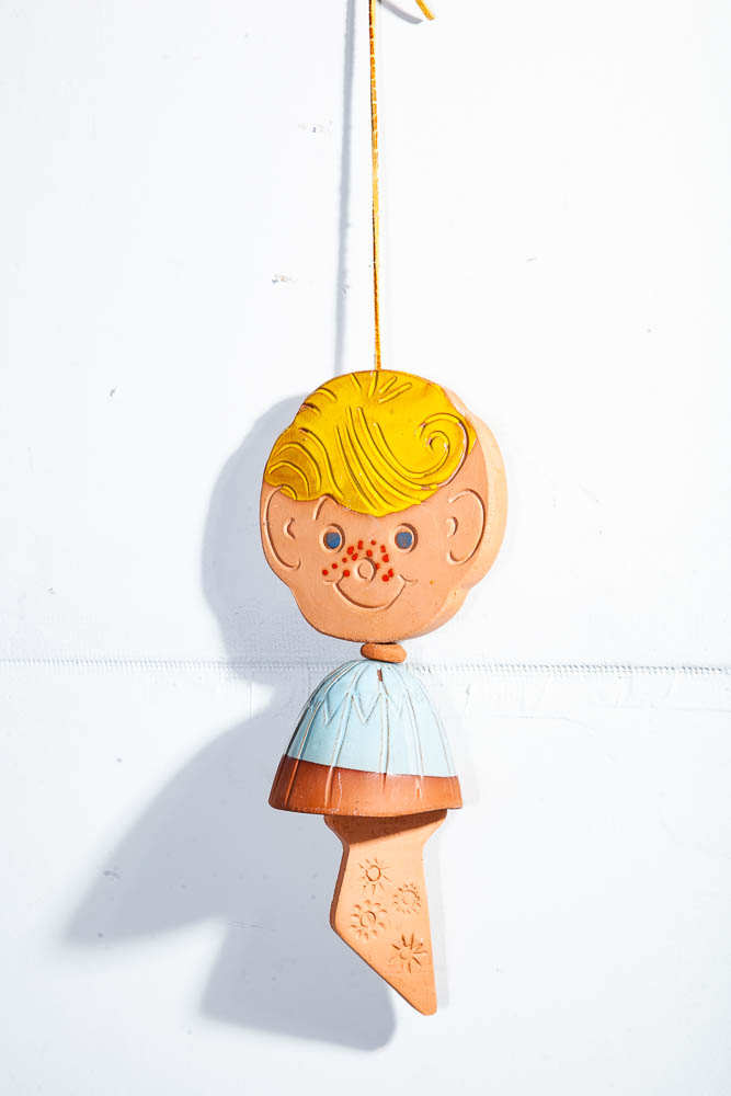 Mid Century Modern Ceramic Bell Wind Chime Hanging Pacific Stoneware Inc USA - Image 6