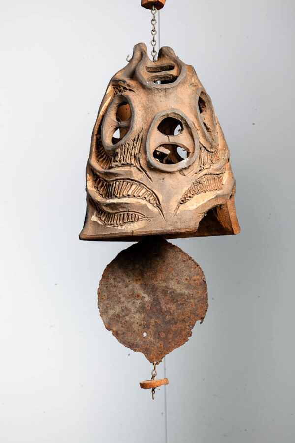 Mid Century Modern Ceramic Bell Wind Chime Hanging Roger Marshall Soleri Bitters Studio Pottery California - Image 10